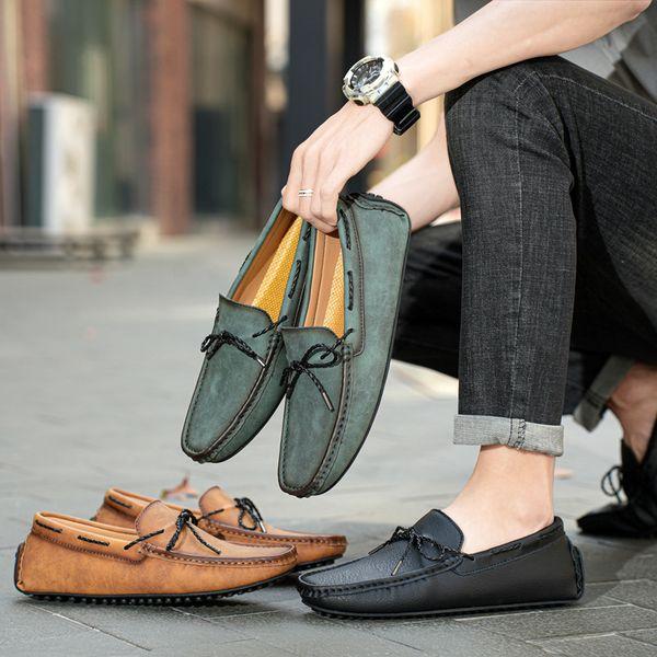 Vintage Handmade Suede Loafers
