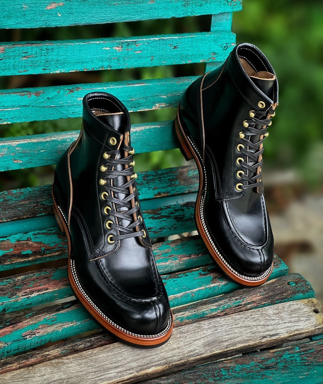 Handcrafted Cowhide Shell Boots