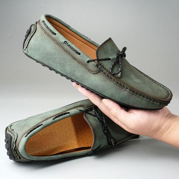 Vintage Handmade Suede Loafers