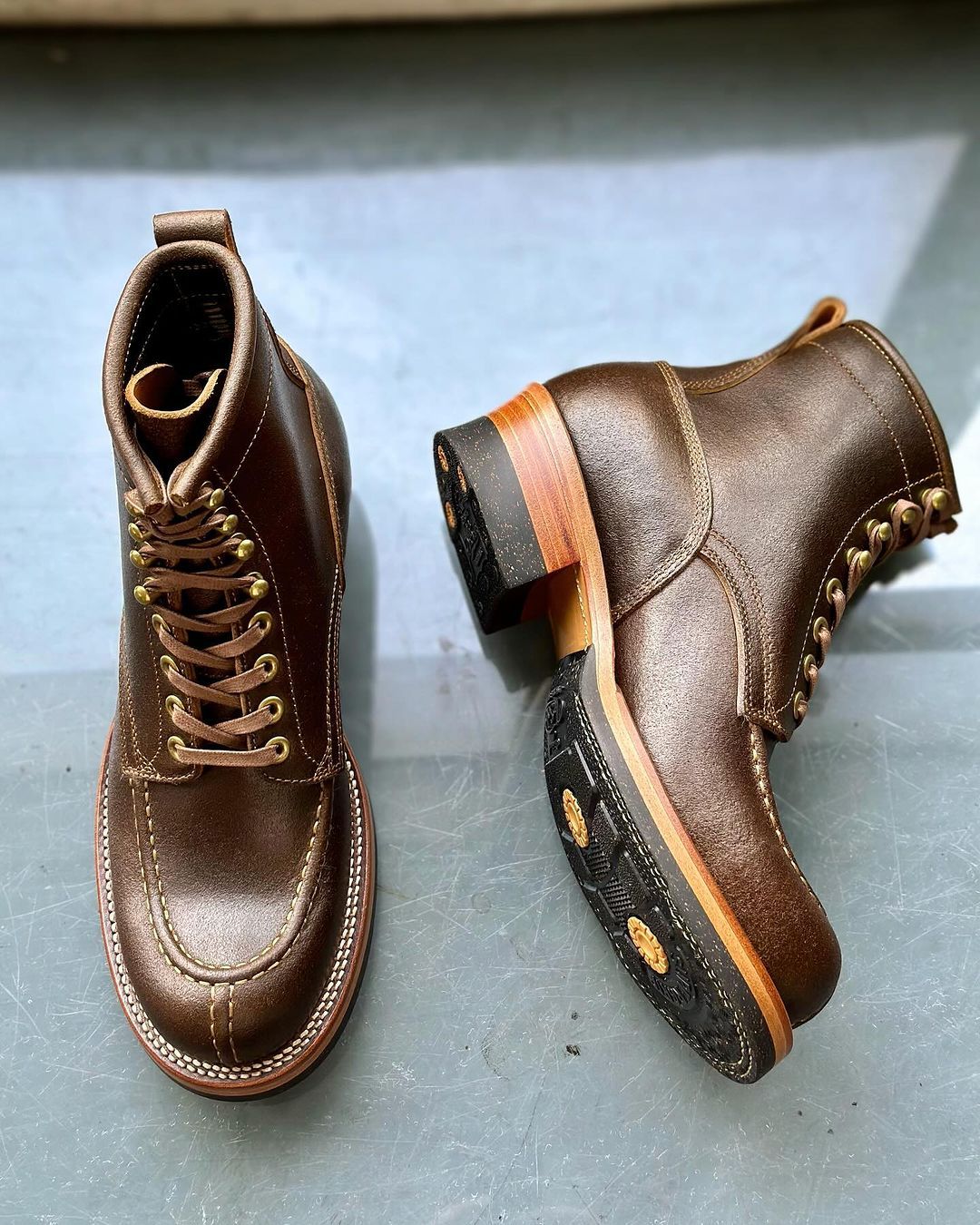 Handcrafted Cowhide Shell Boots