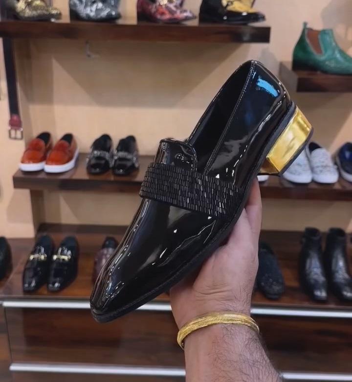 Customized Tuxedo Moccasins