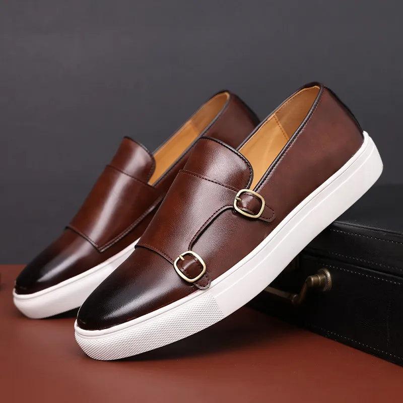 Elegant Tuxedo Leather Loafers