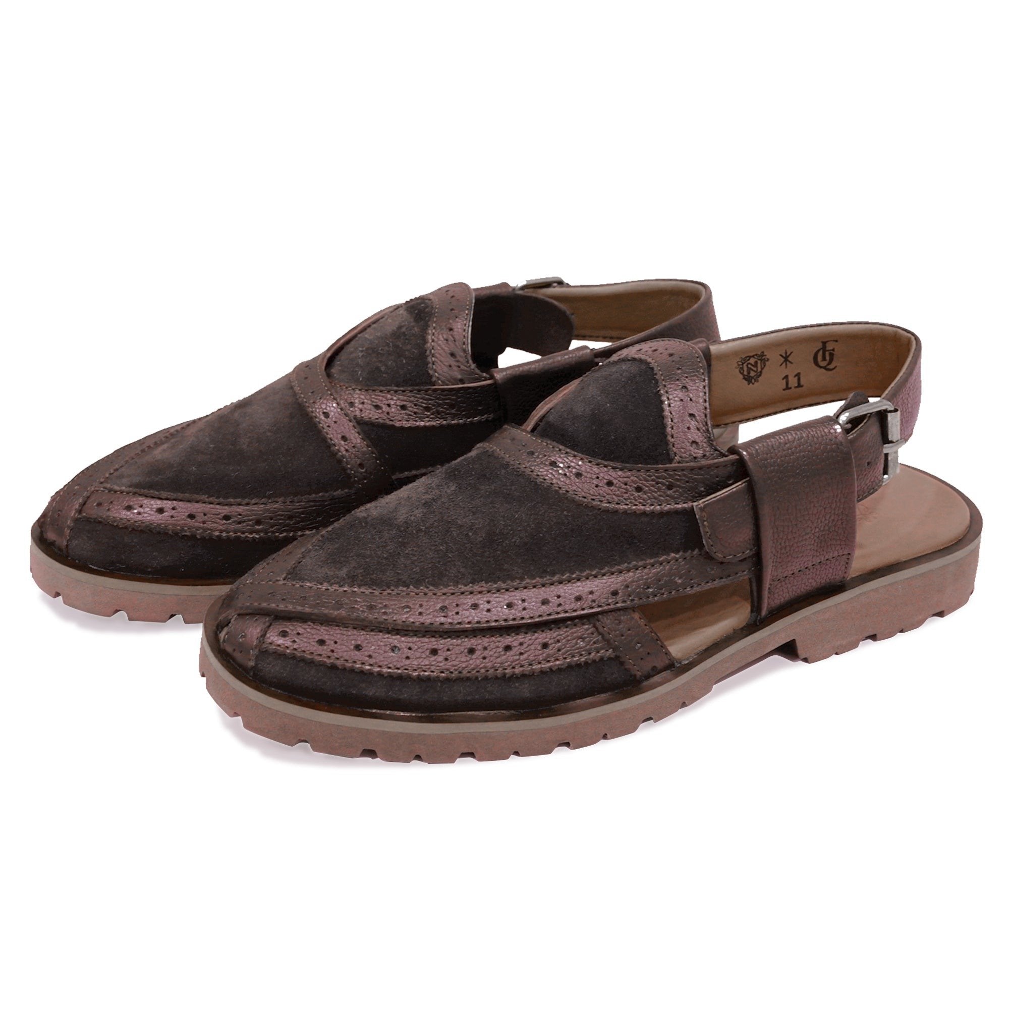 Italian Suede Peshawari Sandals