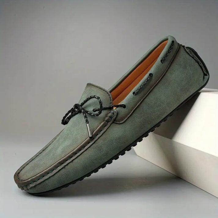 Vintage Handmade Suede Loafers
