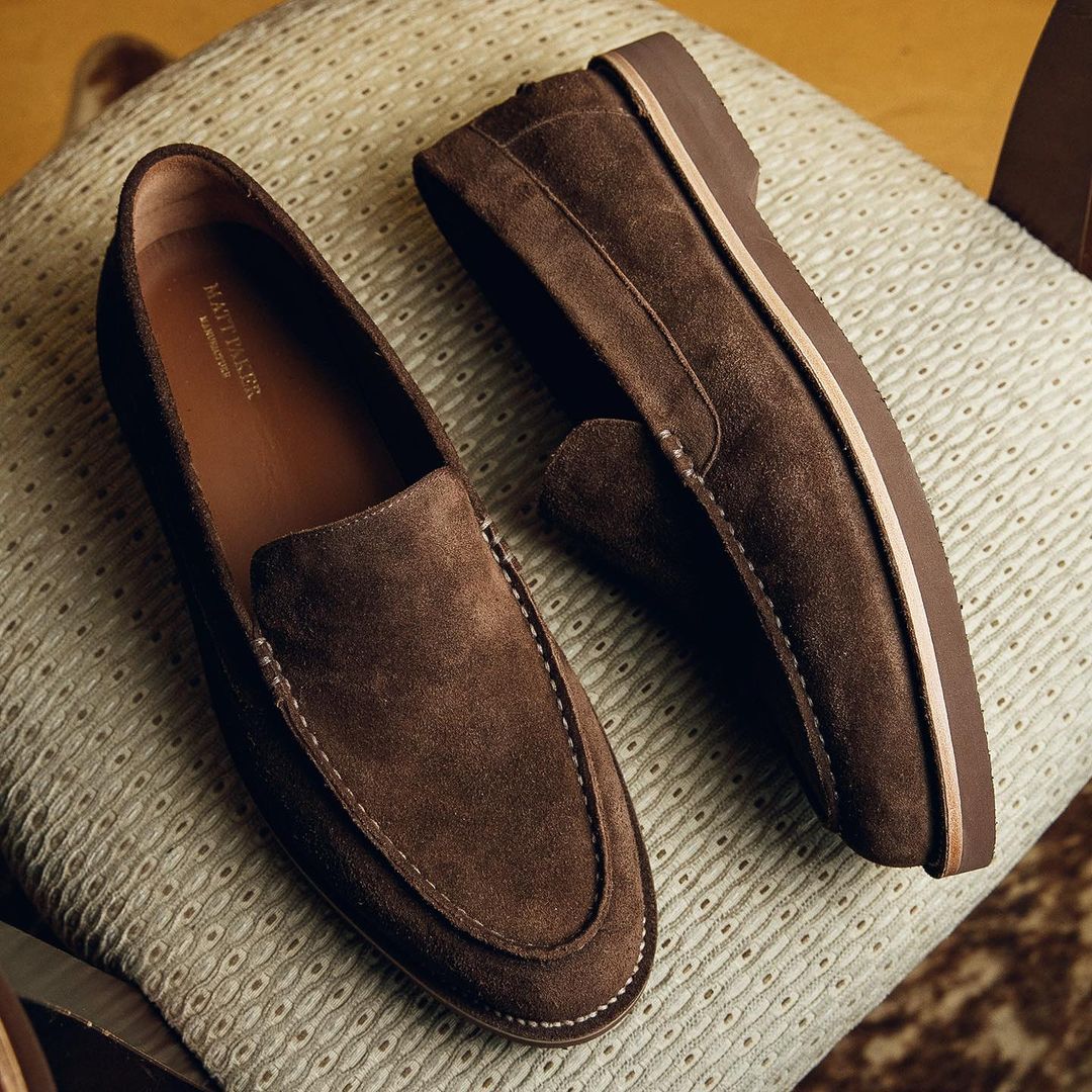 Modern Suede Handmade Loafers