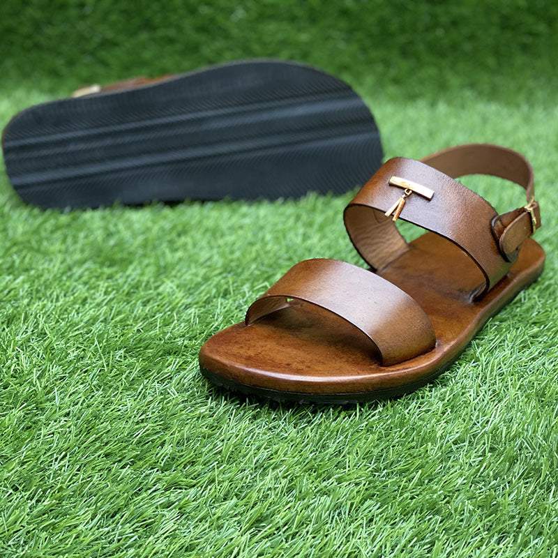 The Leather Brown Sandals