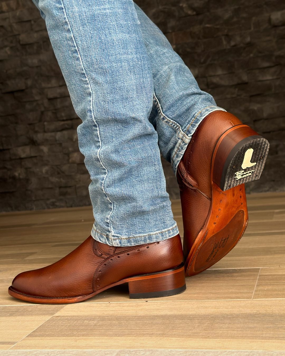 Italian Handmade Cowhide Cowboy Boots