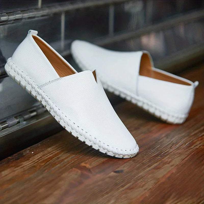 Modern Cowhide Loafers