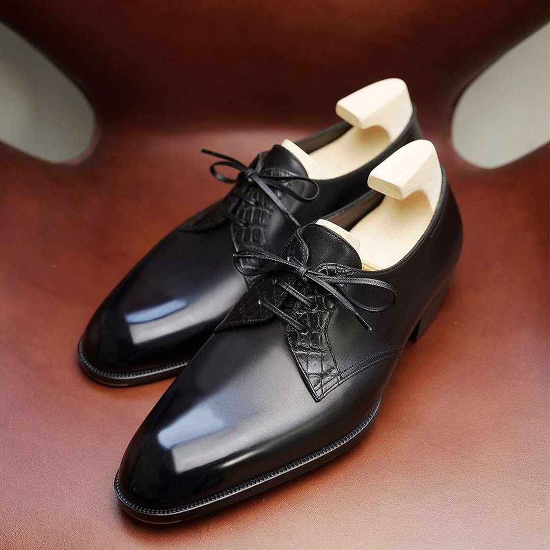 Italian Patent Lace-up Dress Shoes