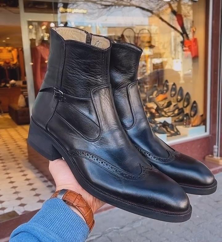 Original Design Cowhide Chelsea Boots