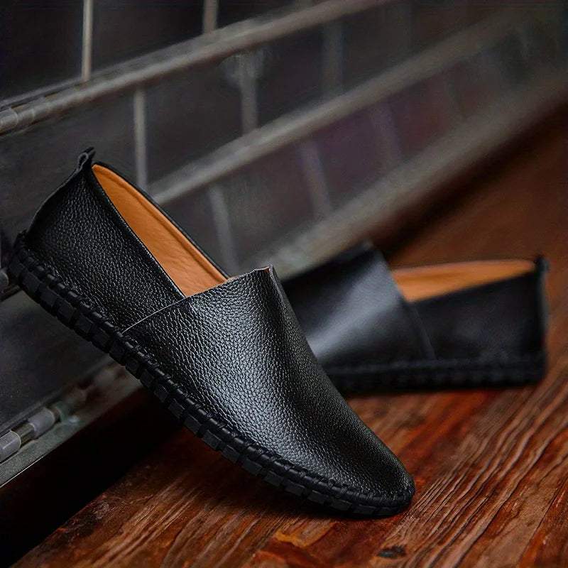 Modern Cowhide Loafers