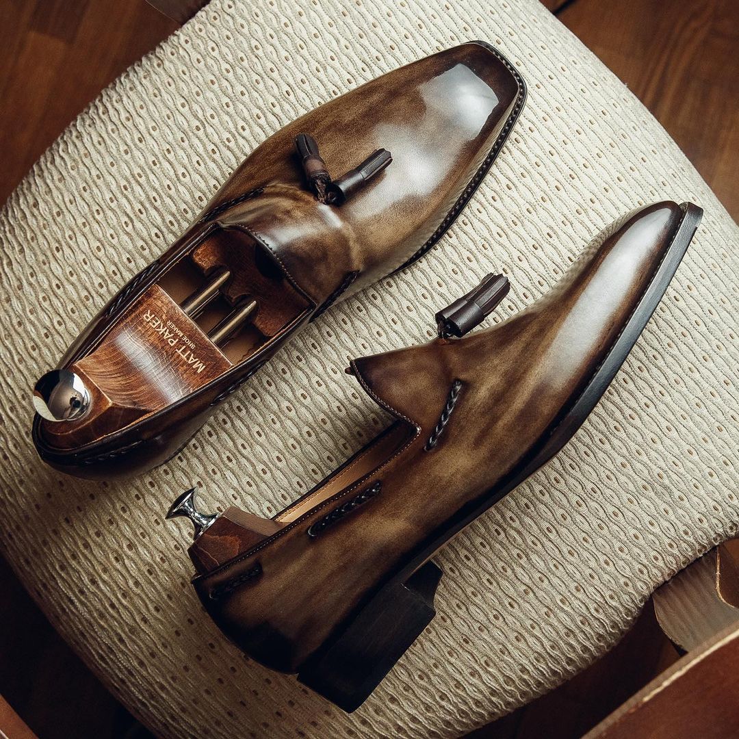 Italian Vintage Tassel Dress Shoes