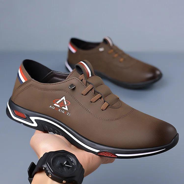 Men's Casual Slip-on Leather Shoes