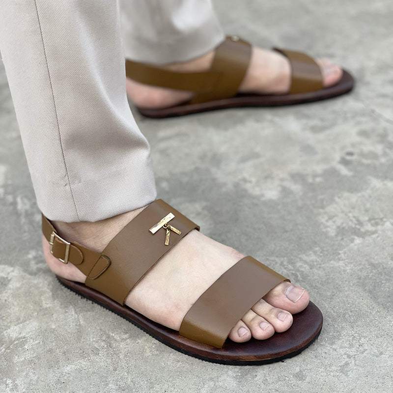 The Leather Brown Sandals