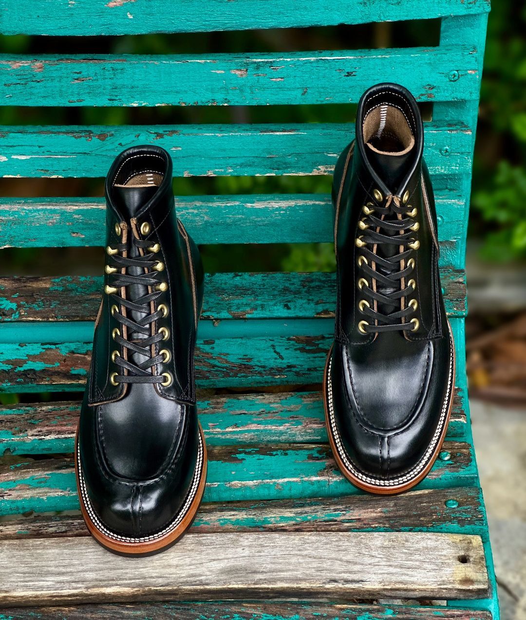 Handcrafted Cowhide Shell Boots
