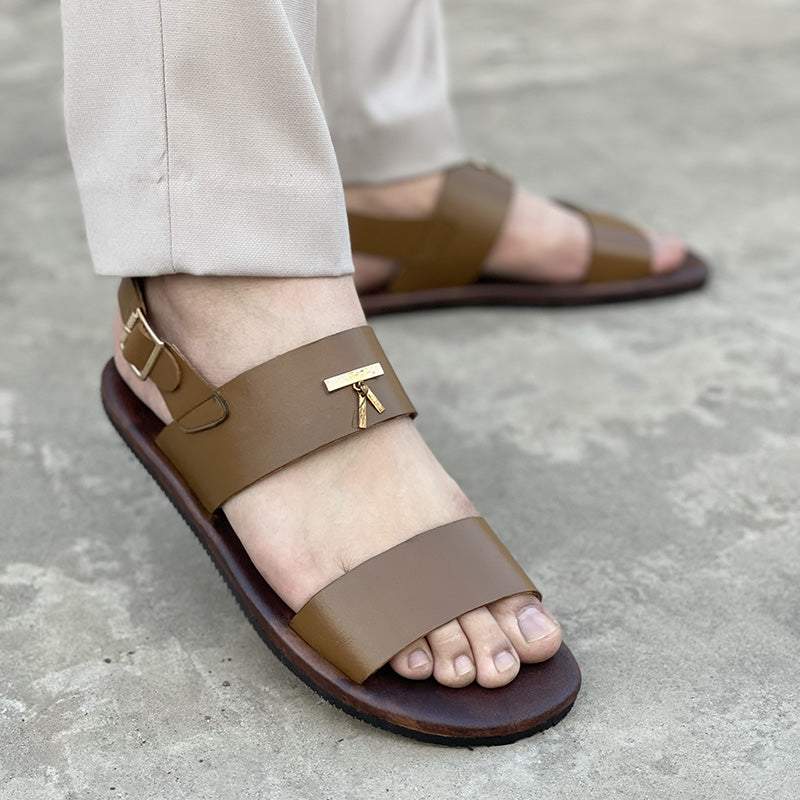 The Leather Brown Sandals