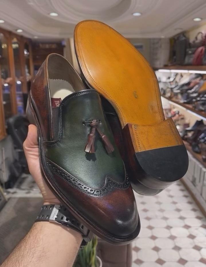 Brock Bassel Cowrid Dress Shoes