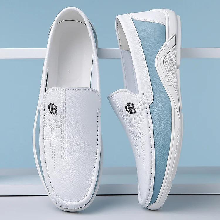 Men's Soft-Soled Leather Slip-On Casual Shoes