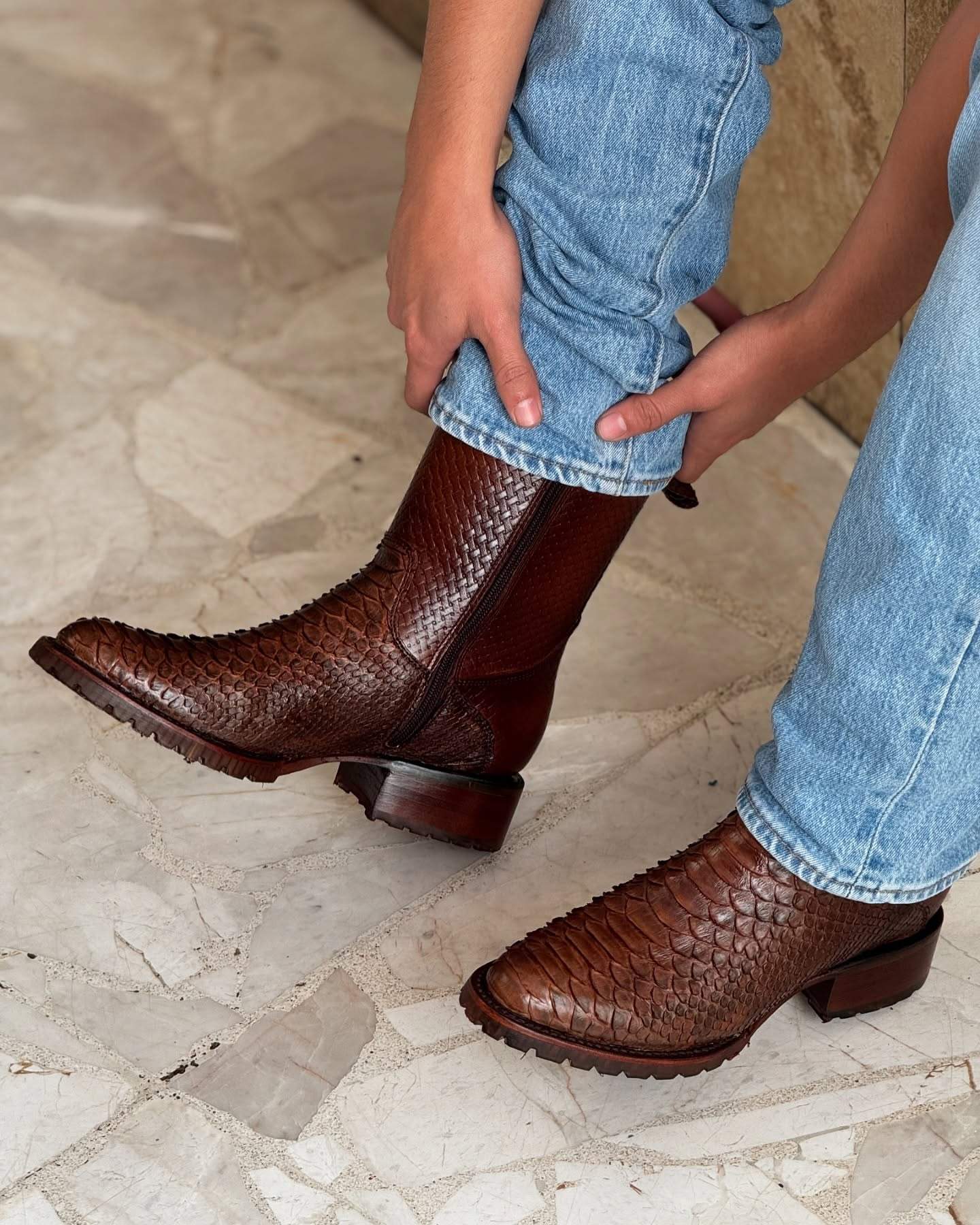 Italian Handmade Python Western Boots(Buy 2 Free Shipping✔️)