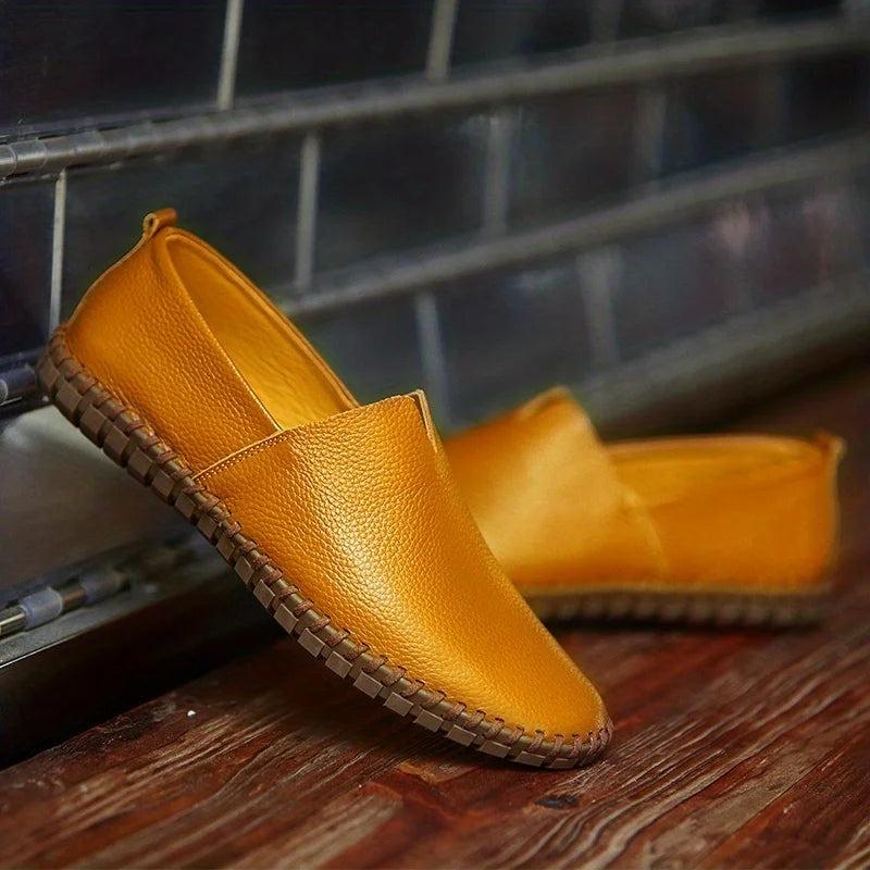 Modern Cowhide Loafers