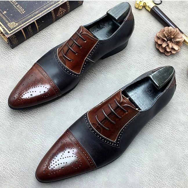 Brogue business men's shoes